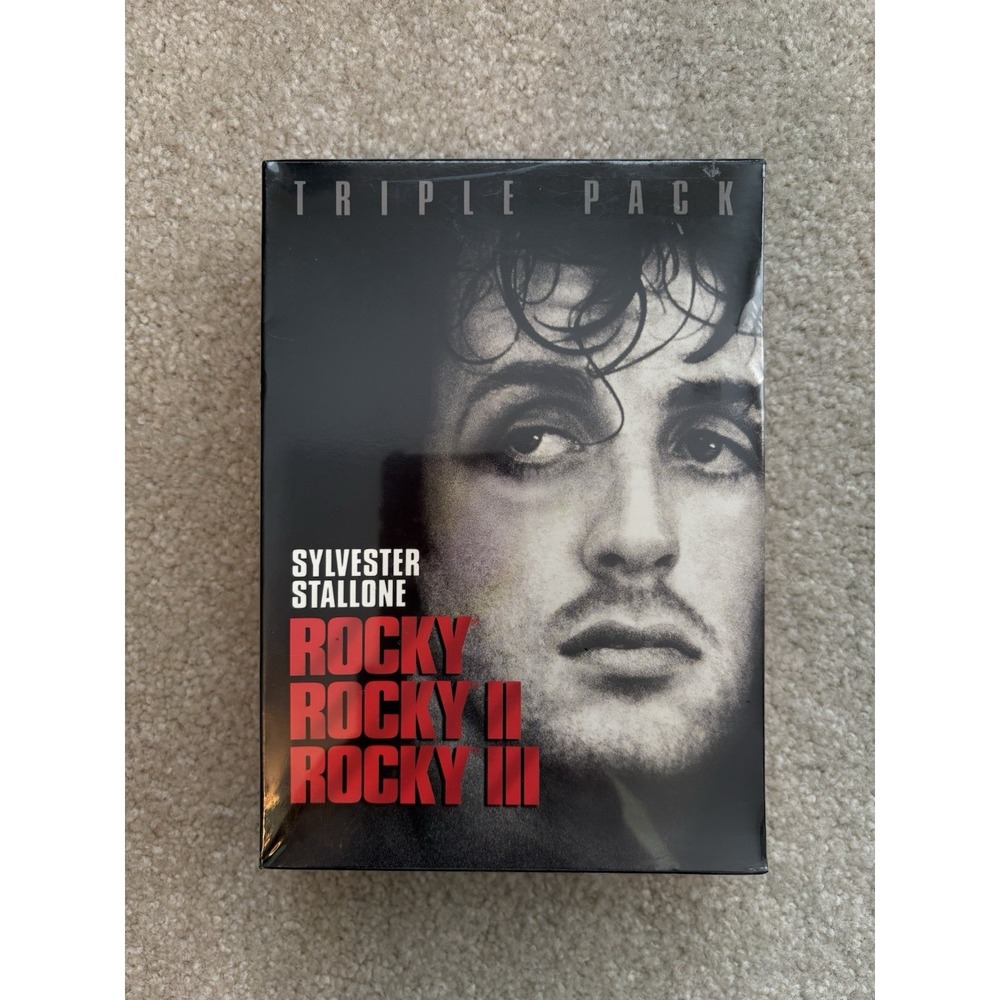 Rocky Triple Pack DVD Boxed Set Sylvester Stallone As Rocky II III New Sealed